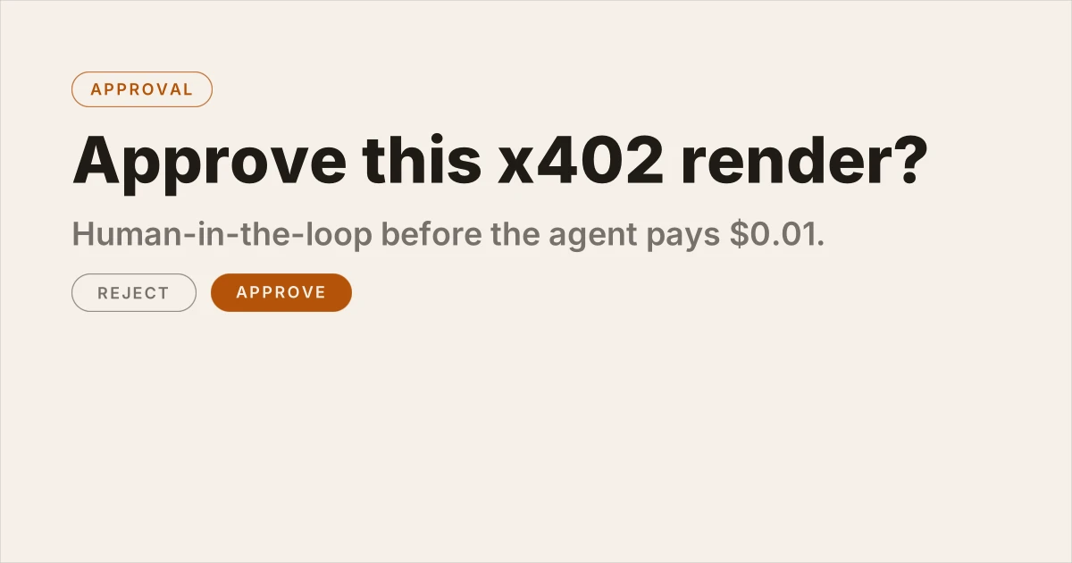 Approval template preview