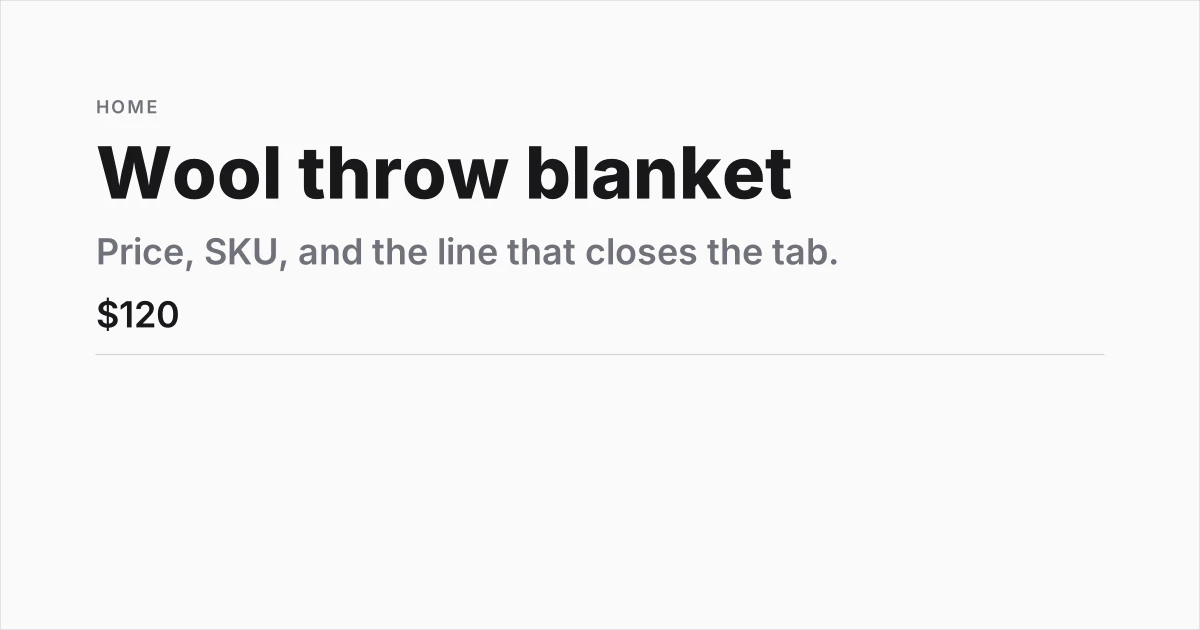 Clean template preview