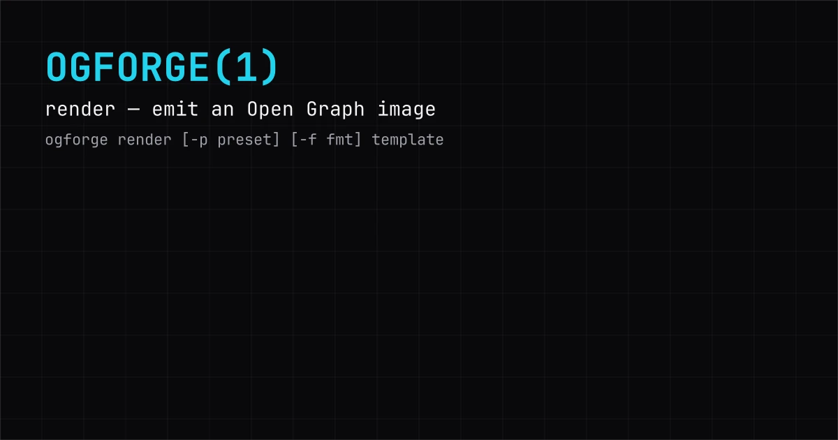 Man Page template preview