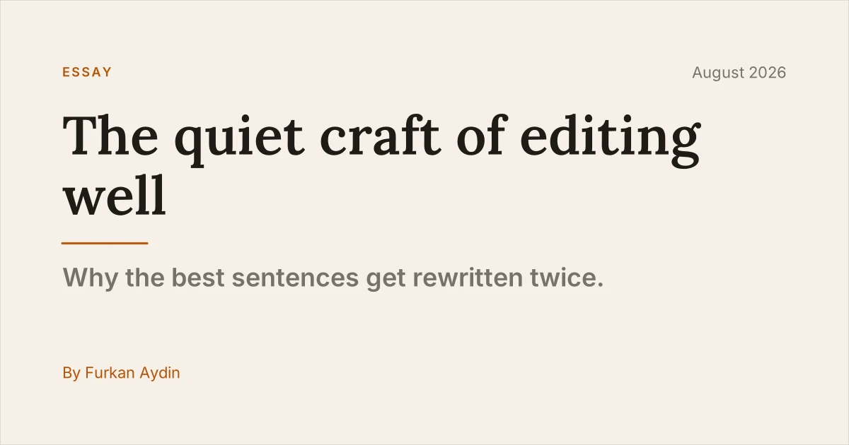 Editorial template preview