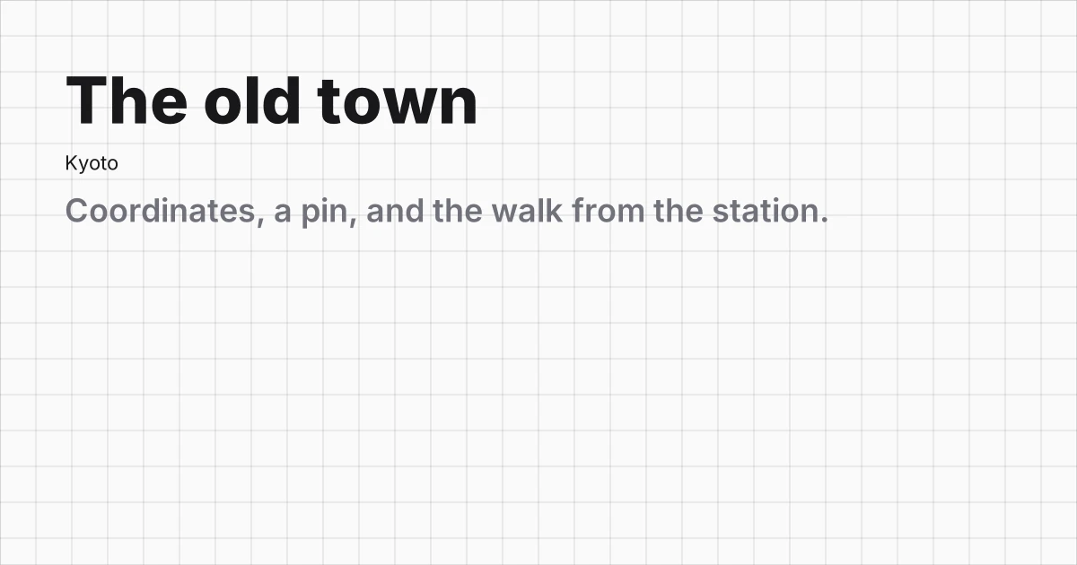 Map Grid template preview