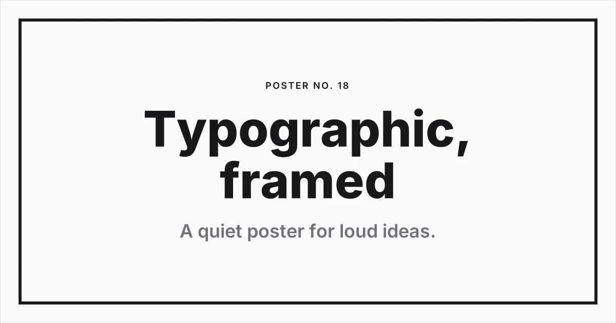 Poster template preview
